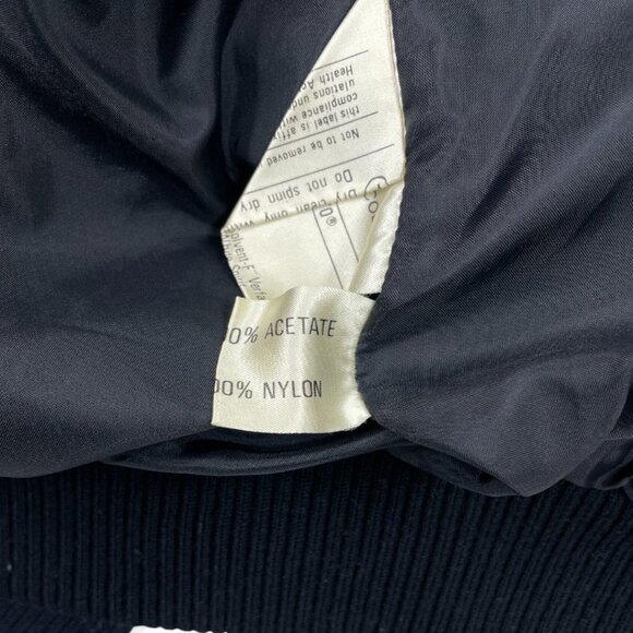 Porsche Stuttgart 1980's Vintage Style Auto Satin Bomber Jacket Men's Medium - Picture 11 of 12